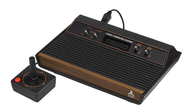 Atari 2600 console with joystick